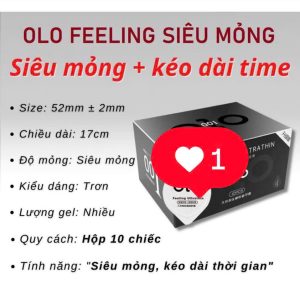 Bao cao su Olo Feeling siêu mỏng + kéo dài