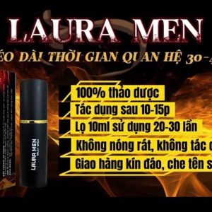 Chai Xịt LAURA MEN Chống Xuất Tinh Sớm Chính Hãng